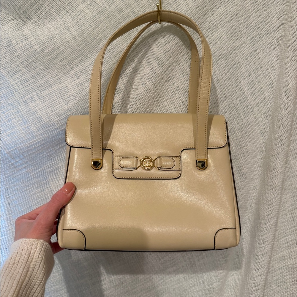 CELINE STRUCTURED HANDBAG (triomphe shoulder bag)